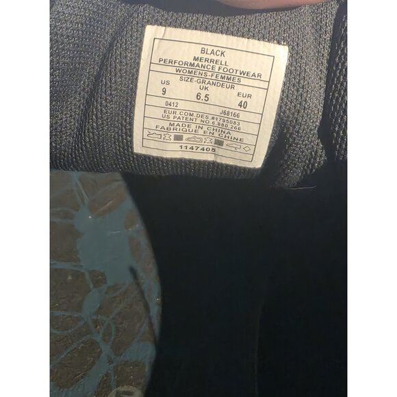 Merrell Women's Mimosa Shoes Outdoor J68166 Black Gray Suede Lace Hiking, Size 6 - Picture 9 of 9